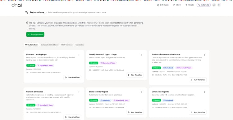 Workflow Automations