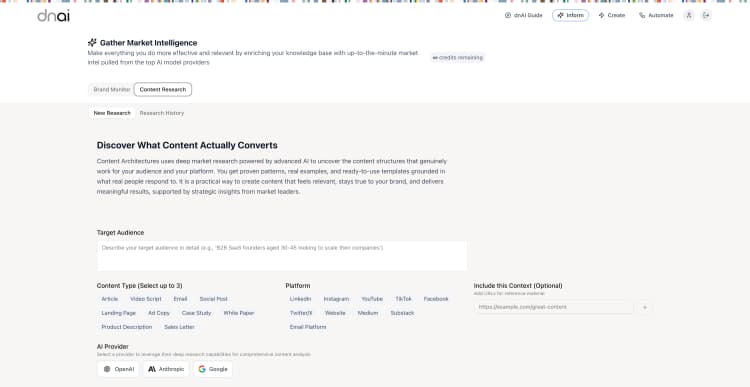 Market Intelligence Dashboard